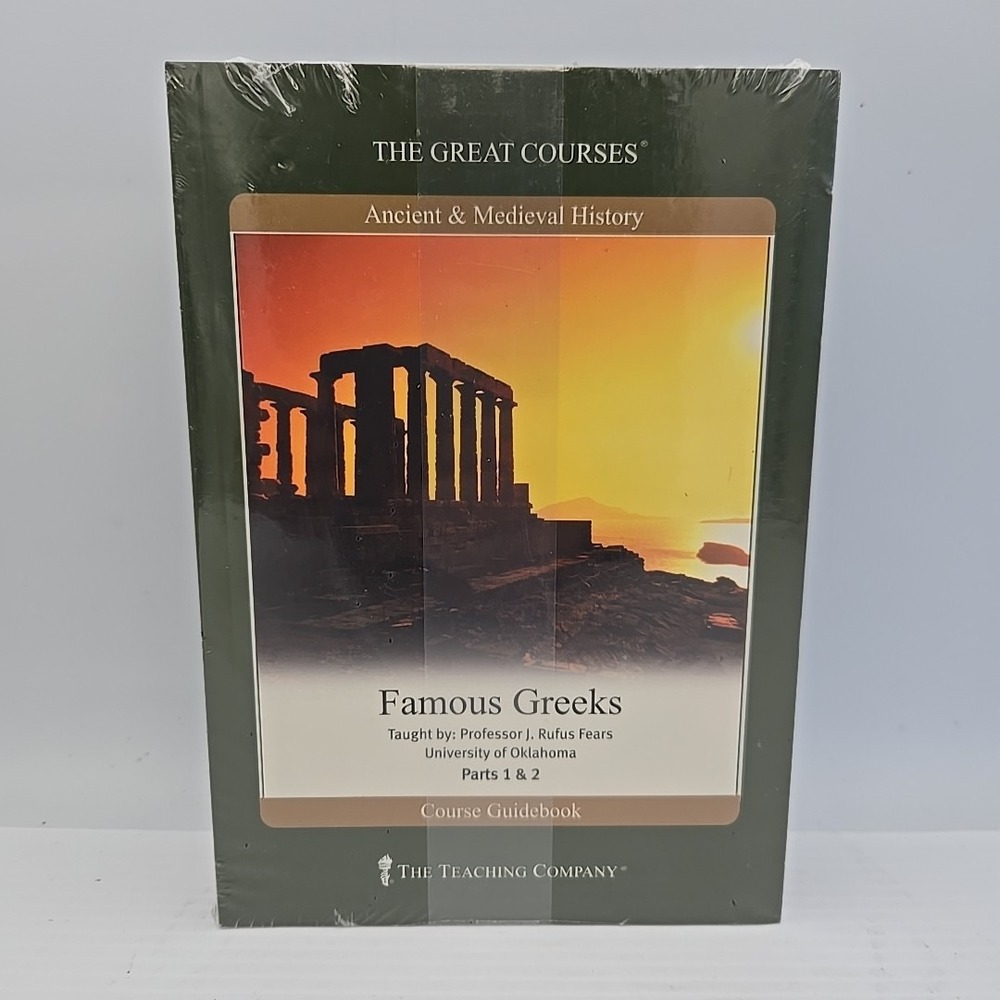 The Great Courses‎ Ancient Medieval History Famous Greeks Pts 1 &2 Guidebook DVD